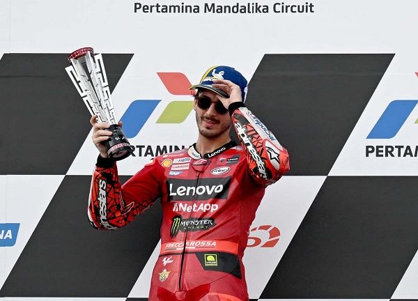 Bagnaia Meraih Kemenangan MotoGP Indonesia