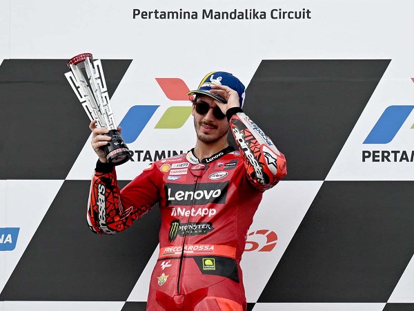 Bagnaia Meraih Kemenangan MotoGP Indonesia